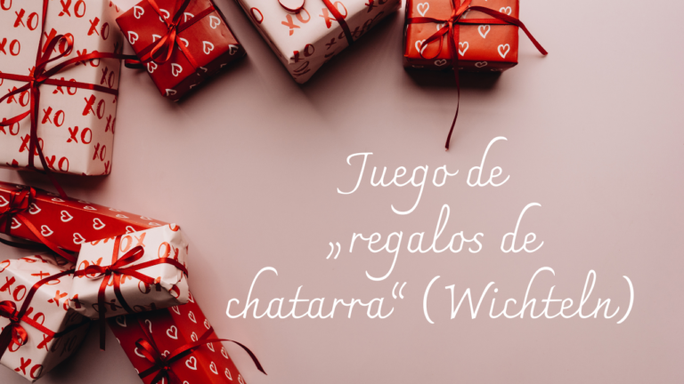 Juego de „regalos de chatarra“ (Wichteln)