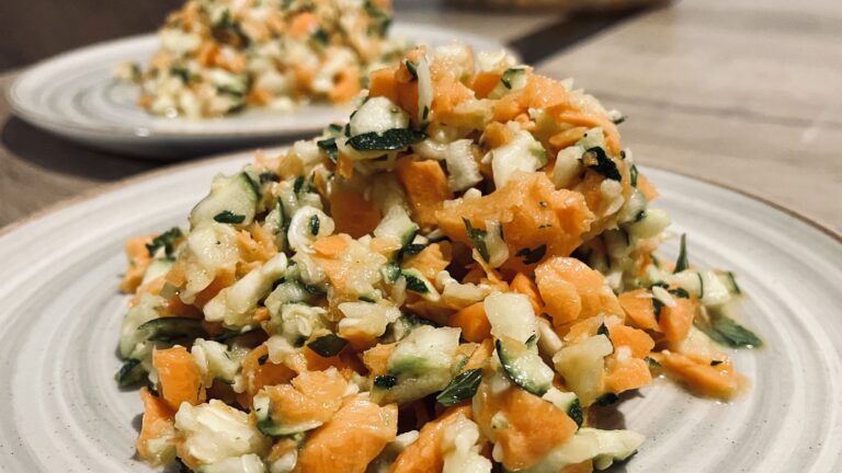 Ensalada de calabacín y hierbabuena