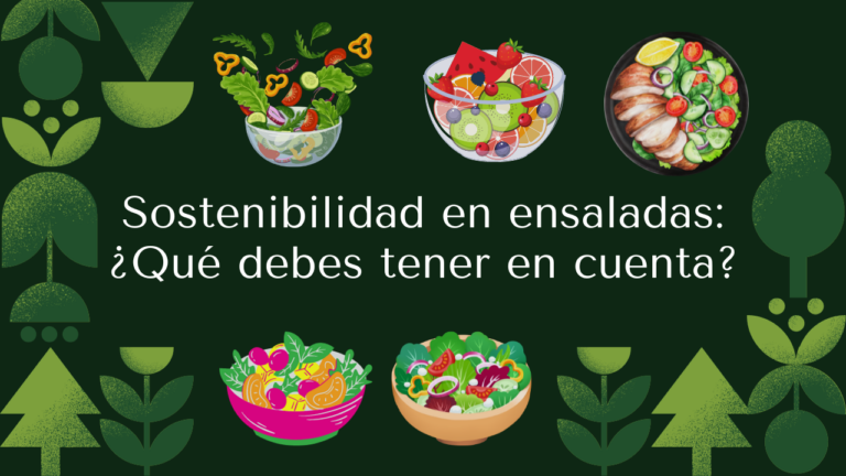 Sostenibilidad en ensaladas: ¿Qué debes tener en cuenta?