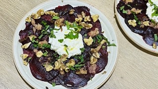 Carpaccio de remolacha